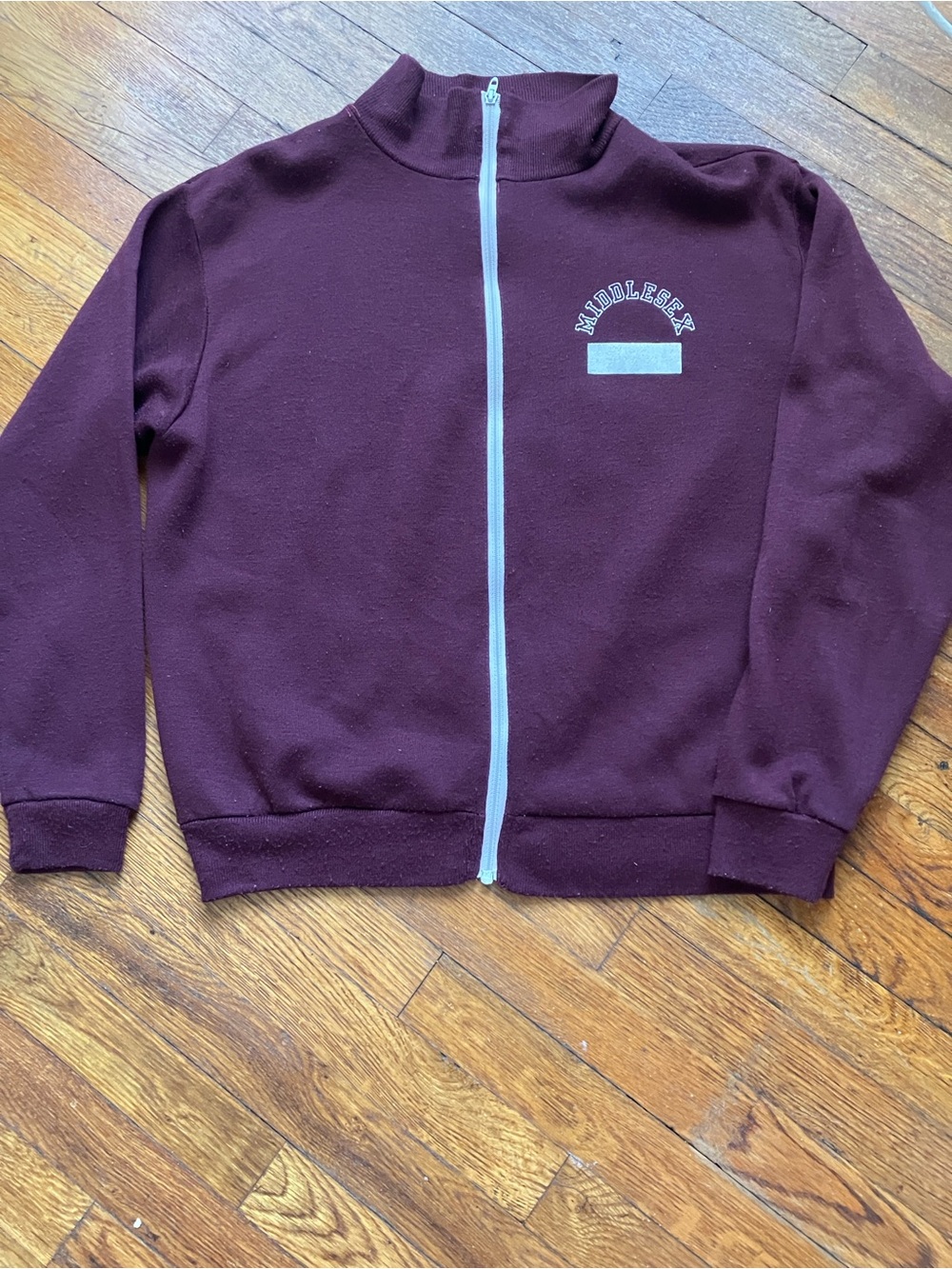 Vintage 70s Champion Track Jacket. Maroon
